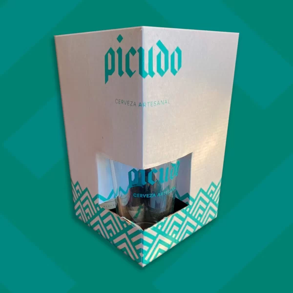 Pack de Cerveza Picudo y vaso para cerveza